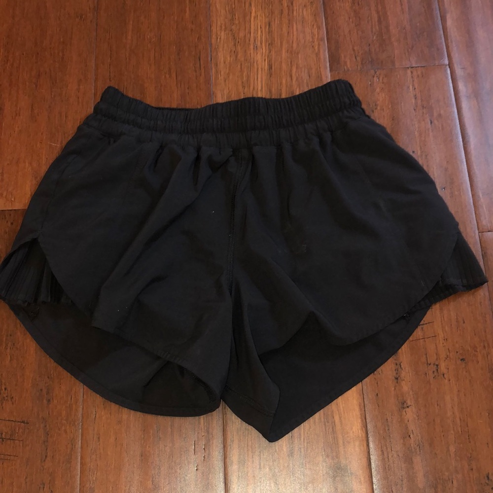 Lululemon black running shorts